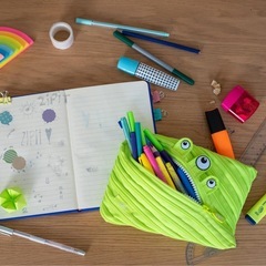 メテオAPAC ZP クラシックモンスター ブライトライム ジャンボペンケース の画像