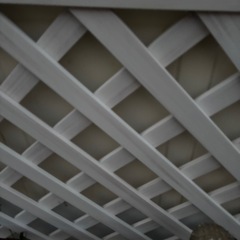 樹脂製ラティス 巾90cmｘ高180cm (アイボリー)ホワイトの画像