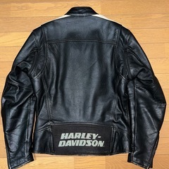 稀少Harley Davidson バイカー レザージャケットの画像