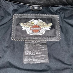 稀少Harley Davidson バイカー レザージャケットの画像