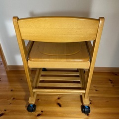 子供向け木製椅子の画像