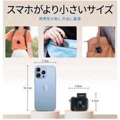 ❤️新品未使用❤️デジタルトイカメラ✨スマホ転送✨録画対応 1080P 1.44インチ画面 充電ベース付き 25g 32GBカード付属　TYPE-C充電式 日本語取扱説明書   黒　トイカメラ✨の画像