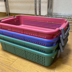 プラスチック整理カゴ（中4個）-1（引取必要。引取日限定）の画像