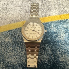 TECHNOS クォーツ　シルバー 腕時計の画像