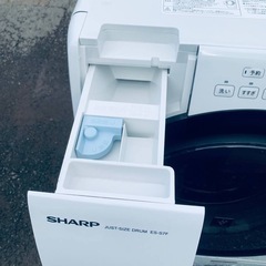 SHARP ドラム式電気洗濯乾燥機  ES-S7F-WLの画像