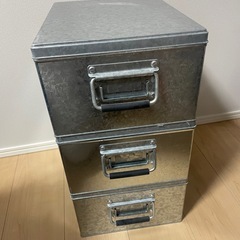 無印　トタンボックス　３つの画像
