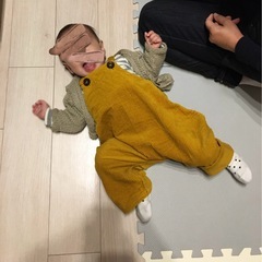 ハンドメイド 9-12ヶ月 オーバーオールの画像