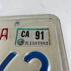 米国製！カリフォルニアナンバープレート！本物！の画像