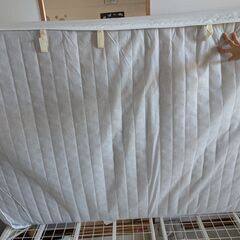 無印良品 セミダブルベッド フレーム マットレス セットの画像