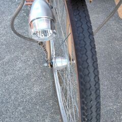 歳末処分価格！ステンレスハンドルオートライト6段変速付自転車の画像