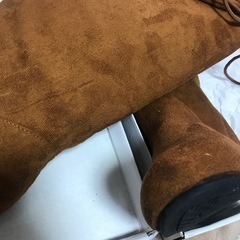 キャメル　ニーハイ　ブーツ　中古の画像