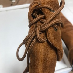 キャメル　ニーハイ　ブーツ　中古の画像