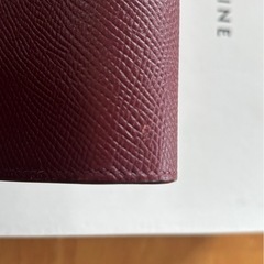 CÉLINE ボルドー長財布 箱付きの画像