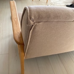 ソファ ２人がけ ベージュの画像