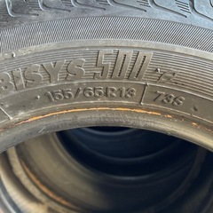 トーヨー MOBISYs500　夏タイヤ　155 65 13 2016年製　バリ溝　4本セットの画像