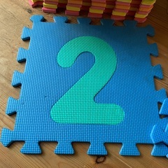 ジョイントマット　数字　無地　56枚の画像