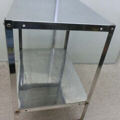 ステンレス作業台 2段 W70D49H80 キッチン 水槽台 ラック 棚 テーブル 多目的 業務用 台所 札幌 西野店の画像