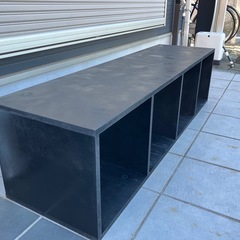 価格６万　特注 高級 レコードラック　オーディオラック　黒　自塗装の画像