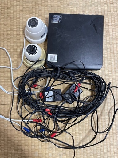 【動作確認済】ZOSI 防犯カメラセット 1TB HDD内蔵 (カメラ2台・ケーブル付)
