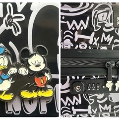 エース　ディズニー“ミッキー＆フレンズ”グラフィカルスーツケースとおまけ付きの画像