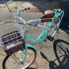ミントグリーン　20インチ　子供用自転車☆引取のみ☆の画像