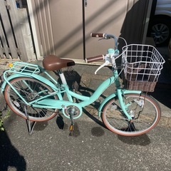 ミントグリーン　20インチ　子供用自転車☆引取のみ☆の画像