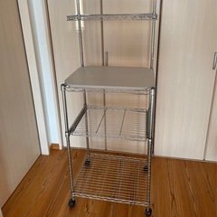 レンジ台 収納ラックの画像