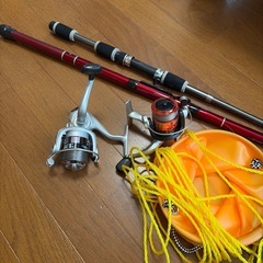 釣り　竿　道具の画像