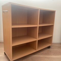 本棚  キャスター付き 2個セットの画像