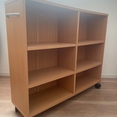本棚  キャスター付き 2個セットの画像