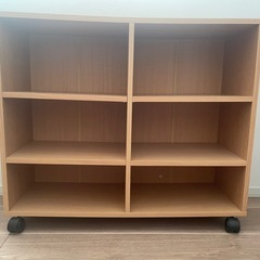 本棚  キャスター付き 2個セットの画像