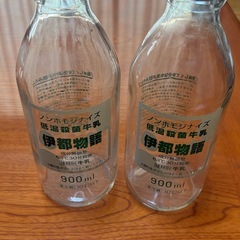 伊都物語　牛乳瓶　空き瓶　9本セットの画像