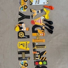 はたらくくるま バースデー用バルーンの画像