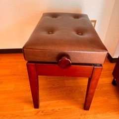 YAMAHA ヤマハ ピアノ椅子 高低自在 茶色 ブラウンの画像