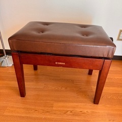 YAMAHA ヤマハ ピアノ椅子 高低自在 茶色 ブラウンの画像