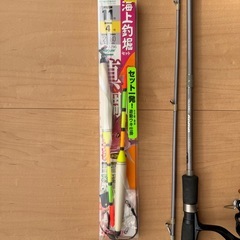 堤防からのルアー＆海上釣堀セット（竿・リール・仕掛け）の画像