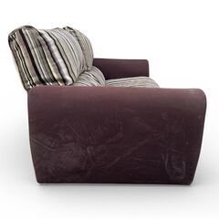 ニトリ ローラKD 3人掛け ソファ ストライプGR スペイン製の画像