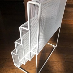 4段　ブックシェルフ　ホワイトの画像