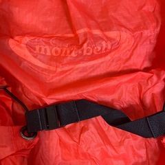 mont-bell モンベル レインカバー　15/20ℓ 赤 レッド 収納袋　登山　アウトドア　雨よけの画像