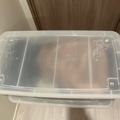 キャスター付き収納ボックス・２つセットの画像