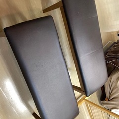 お得！長椅子2個セットの画像