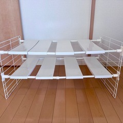 伸縮式収納ラックの画像