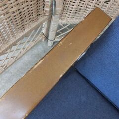 高座椅子 ニトリ ネイビー ハープ2 紺系 リクライニング可能 高座いす 座いす 座椅子 ひじ掛け付き 札幌市 西野店の画像