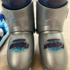 子供　スキー　ブーツ　ポール一式　120cm前後のお子さんにの画像