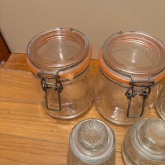・保存容器 4点 ・ガラス製の画像