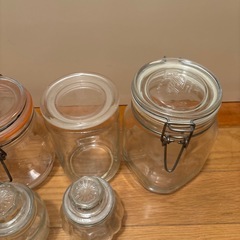 ・保存容器 4点 ・ガラス製の画像
