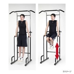 アルインコ 懸垂マシン ハンドル高さ5段階調節可能 懸垂運動 ぶらさがり運動 エクササイズ器具 の画像