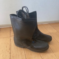 子供用長靴22センチ黒の画像