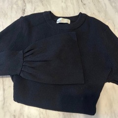 My:nia マイニア　クルーネック　ブライト　リブ　ベルスリーブ　2枚セットの画像