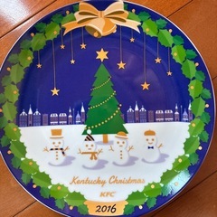 ケンタッキー　パーティーバーレル　クリスマス　絵皿の画像